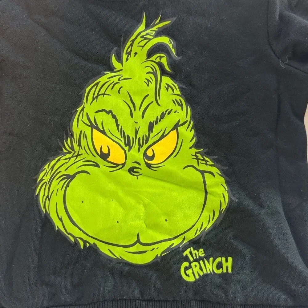 The Grinch Kids Black Sweatshirt Size 2T